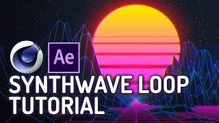 Synthwave Loop Tutorial  Cinema 4D amp After Effects [upl. by Meer]