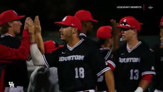 Legendary Moments Houston Baseball Sweeps ECU 2017 [upl. by Tillfourd]