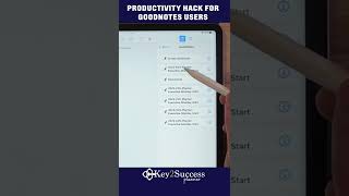 Productivity Hack For GoodNotes Users on iPad  Creating a Shortcut [upl. by Nunes]