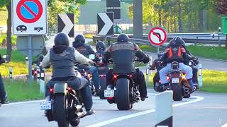 HarleyDavidson Breakout Friends Meeting Love Ride ZurichSwitzerland harley motorcycle [upl. by Ziza182]