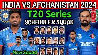 India vs Afghanistan T20 Squad 2024  Ind vs Afg T20 Series 2023  Ind vs Afg T20 Squad 2024 [upl. by Coats]