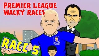 RACE 5 Premier League Wacky Races Everton Chelsea Naismith hattrick 31 [upl. by Ahtenek]