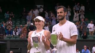 Lyudmyla Kichenok and Mate Pavic win Wimbledon mixed doubles title [upl. by Mada705]