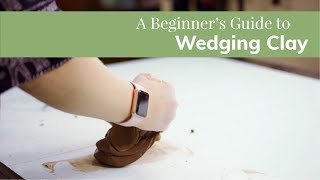 Wedging Clay  Pottery Tutorials for Beginners [upl. by Ardnekat]