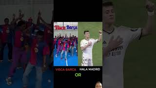 Barcelona Fans vs Real Madrid Fans football edit barcelona madrid mbappe [upl. by Roux]