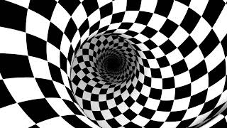 Checkerboard Hypnosis Spiral Loop – Perfect for Hypnotherapy Sleep and Meditation 60 mins Silent [upl. by Maegan897]