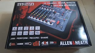 Allen amp Heath ZEDI10FX Unboxing [upl. by Stace988]