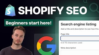 Shopify SEO Optimization for Beginners  Practical Walkthrough [upl. by Ettolrahs806]