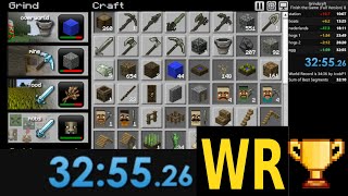 Grindcraft World Record Speedrun 325526 [upl. by Maximo]