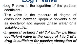 LIPOPHILICITY AND DRUG ABSORPTION [upl. by Ahsenwahs]