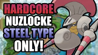 Pokémon Black 2 Hardcore Nuzlocke  Steel Types Only No items No overleveling [upl. by Rooney]