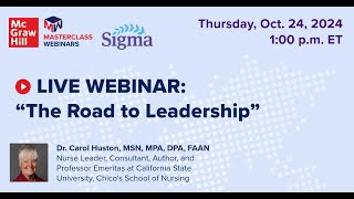 WEBINAR McGraw Hill Masterclass Road to Leadership [upl. by Anelahs]