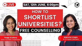 Leap Scholar How To Shortlist Universities  Study Abroad  Free Counselling [upl. by Kcam]