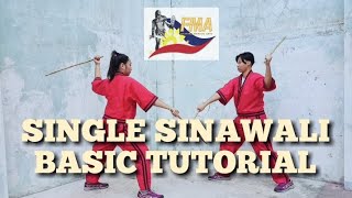 SINGLE SINAWALI  ARNIS BASIC TUTORIAL [upl. by Mcwherter]