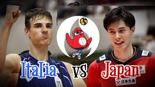 Tim Voli Putra Jepang vs Italia 🏐 Volleyball Olimpiade Paris 2024 [upl. by Brodie]