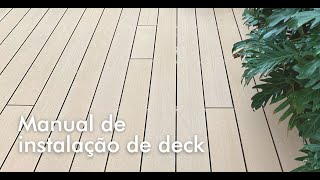 Manual de instalação de deck [upl. by Sadoff]