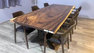 Live Edge Wood Dining Table NTS002035 [upl. by Cogan]