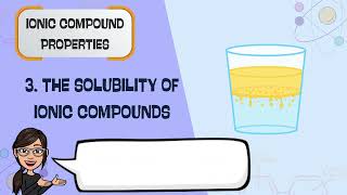 THE PROPERTIES OF IONIC COMPOUNDS IN RELATION TO THEIR STRUCTURE  GENERAL CHEMISTRY 1  G2 [upl. by Cinemod]