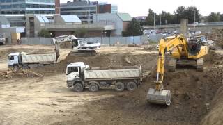 Komatsu PC 450 LC and Cat 330C [upl. by Baggett252]