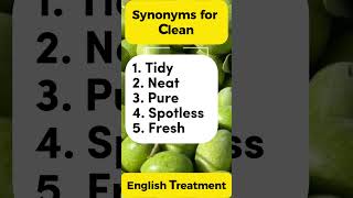 quotSynonyms for Clean Expand Your Vocabquot words advancedvocabulary vocab synonyms learning [upl. by Tlaw245]