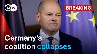 Germanys coalition collapses as confidence vote planned  DW News [upl. by Ennoryt995]