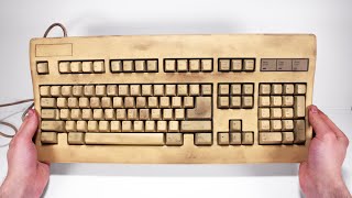 I Restored This Yellowed Keyboard for My Home Office  Retro Tech Restoration [upl. by Yddub]