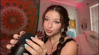 TRYING ASMR WITH ACRYLIC NAILS [upl. by Pearline749]