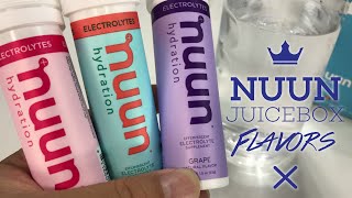 Nuun Hydration Mixed Juicebox Flavor Electrolyte Drink Tablets Review [upl. by Eustasius]