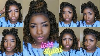 DIY DISTRESSED SHORT BUTTERFLY LOCS STYLED 🦋  Protective Style  Natural Hair  Kurlie Keke [upl. by Jeconiah]