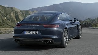 Porsche Panamera 4S Diesel Night Blue Metallic Drive and Design [upl. by Bower]