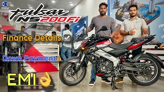 2024 New Bajaj Pulsar NS 200 🔥 Finance Details  EMI amp Down Payment  Finance in Hindi [upl. by Nylirek]