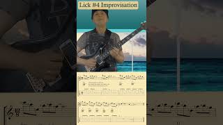 INTERVALLIC Am GUITAR LICK IN SEQUENCE guitar guitarlesson intervallic lick sequence music [upl. by Airehtfele373]