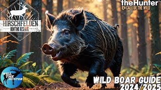 Hirschfelden Wild Boar Guide Where To Find Zones  More  TheHunter Call Of The Wild 2425 [upl. by Alanson]