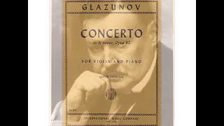 Glazunov Violin Concerto in A minor Op82  3MV Allegro piano accompaniment [upl. by Drallim]