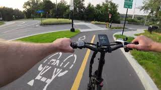 Wildeway FW11 eBike  Riding Downtown Sherbrooke  DJI OSMO Action 3 [upl. by Oinotnaocram]