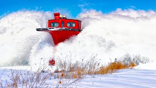 Most Awesome Trains Moving Through Snow Compilation 2 [upl. by Polad25]