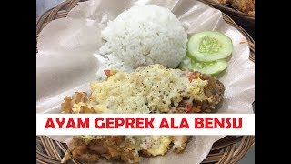 Cara Membuat Ayam Geprek Ala Bensu Super Pedas [upl. by Annelise714]