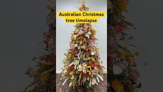 How I used Australian flowers to decorate a Christmas tree christmastree christmas australia [upl. by Elsbeth331]