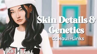 skin details amp genetics cc haul  download links  the sims 4 [upl. by Maitund]