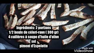 Frites de célerirave au four [upl. by Anny894]