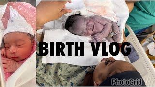 LABOR AND DELIVERY BIRTH VLOG BORN AT 36 WEEKS [upl. by Noella532]