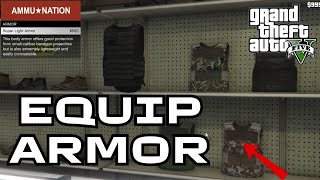 How to Equip Armor in GTA 5 Story Mode 2024  GTA 5 Tutorial [upl. by Yeung318]