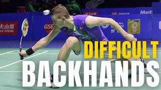 10 Most Difficult Badminton Backhands of All Time [upl. by Ythomit]