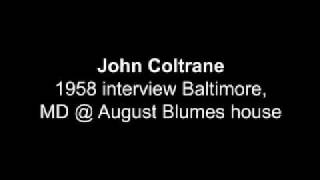 John Coltrane 1958 Rare interview [upl. by Langbehn]