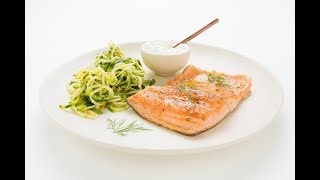 Filet de truite en papillotes et spaghettis de courgettes à l’érable [upl. by Andrade]