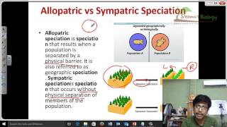 Allopatric vs sympatric speciation [upl. by Htiekel]