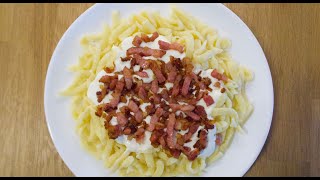 How to make Slovak Traditional Halušky Lazy Way  top down cooking style  recipes [upl. by Poppy289]