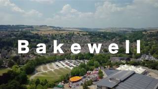 Aerial film of Bakewell in Derbyshire [upl. by Mok]