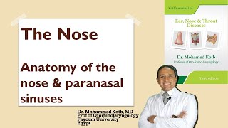 The nose Anatomy of the nose amp PNS2 Online session Professor Dr Qotb [upl. by Niletac]