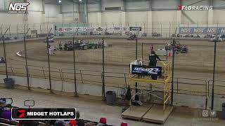 LIVE Hot Laps USAC Midgets at Jason Leffler Memorial [upl. by Betz]